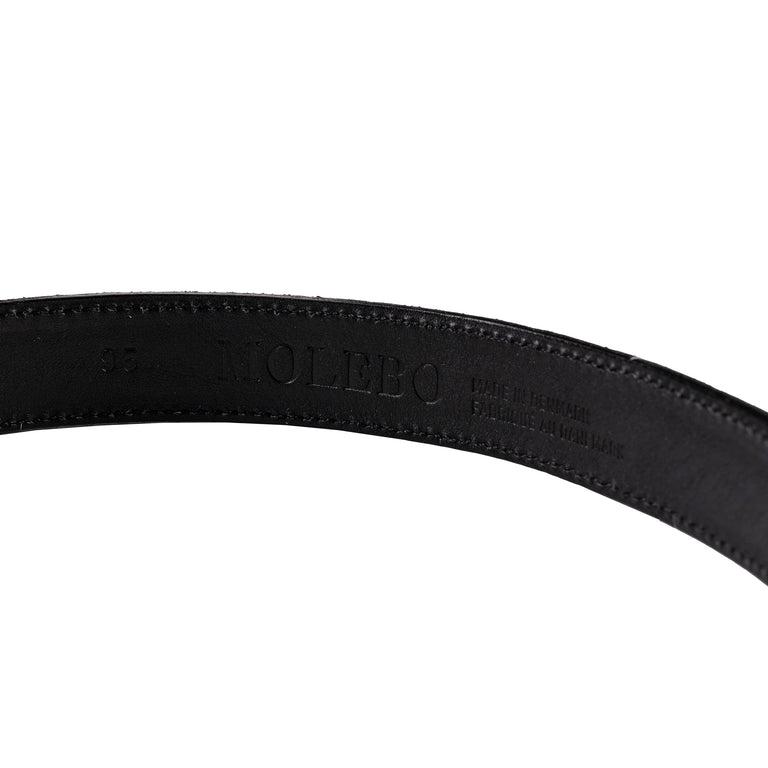 Molebo Flame Belt - 85 / White Cowhair - 3
