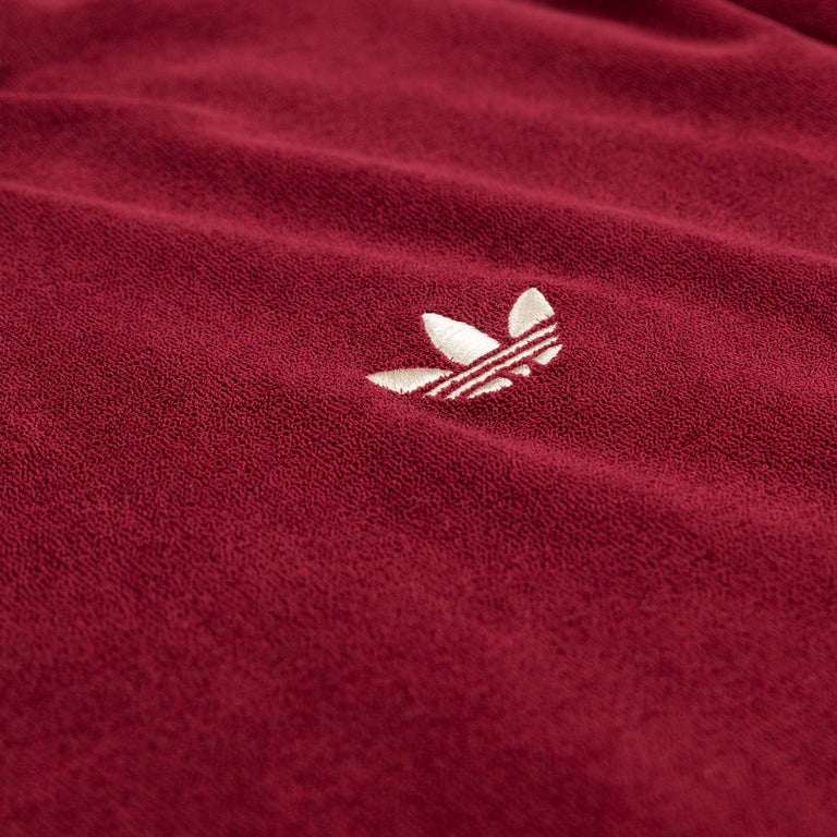 Adidas x Wales Bonner Terry Polo - XL / Collegiate Burgundy - 3
