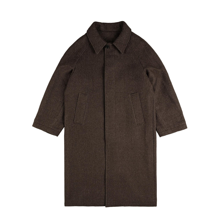 mfpen Installation Coat - L / Brown Herringbone Recycled Wool
