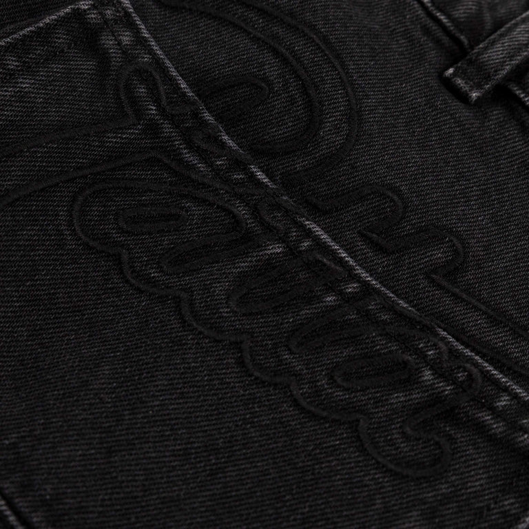 Patta Double Knee Cartoon Denim Pants - 28 / Black Denim - 5