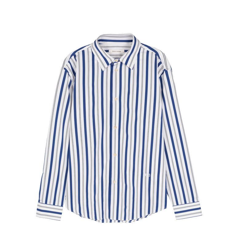 Wales Bonner Eclipse Shirt - 48 / White / Blue / Black
