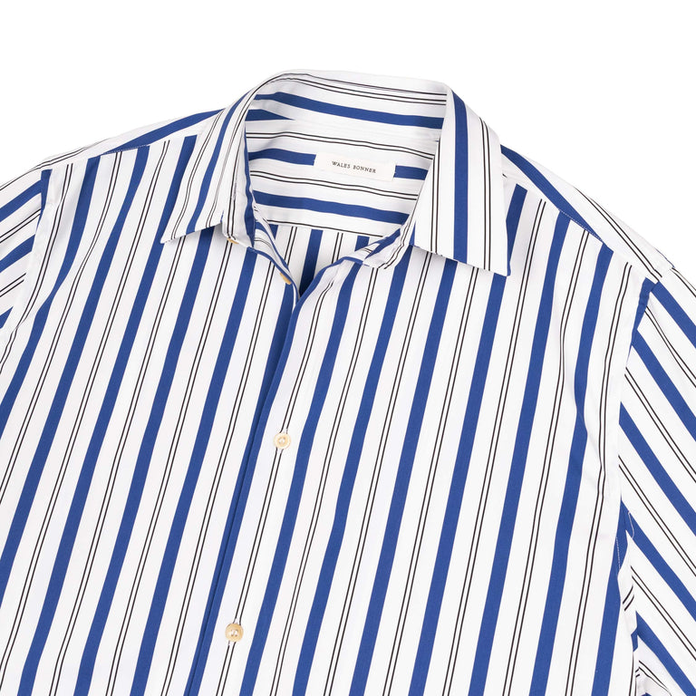 Wales Bonner Eclipse Shirt - 48 / White / Blue / Black - 3