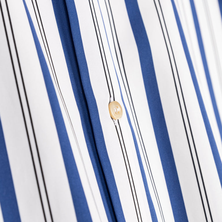 Wales Bonner Eclipse Shirt - 48 / White / Blue / Black - 4