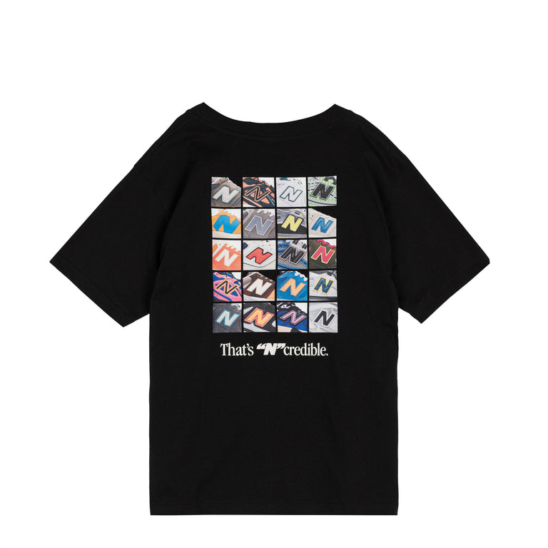 New Balance N Collage T-Shirt - S / Black
