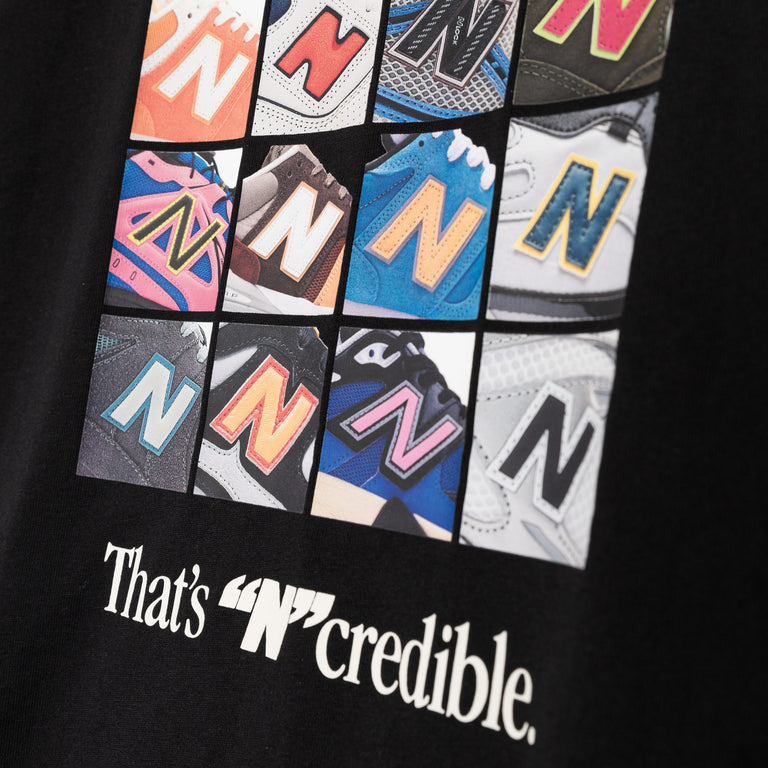 New Balance N Collage T-Shirt - S / Black - 5