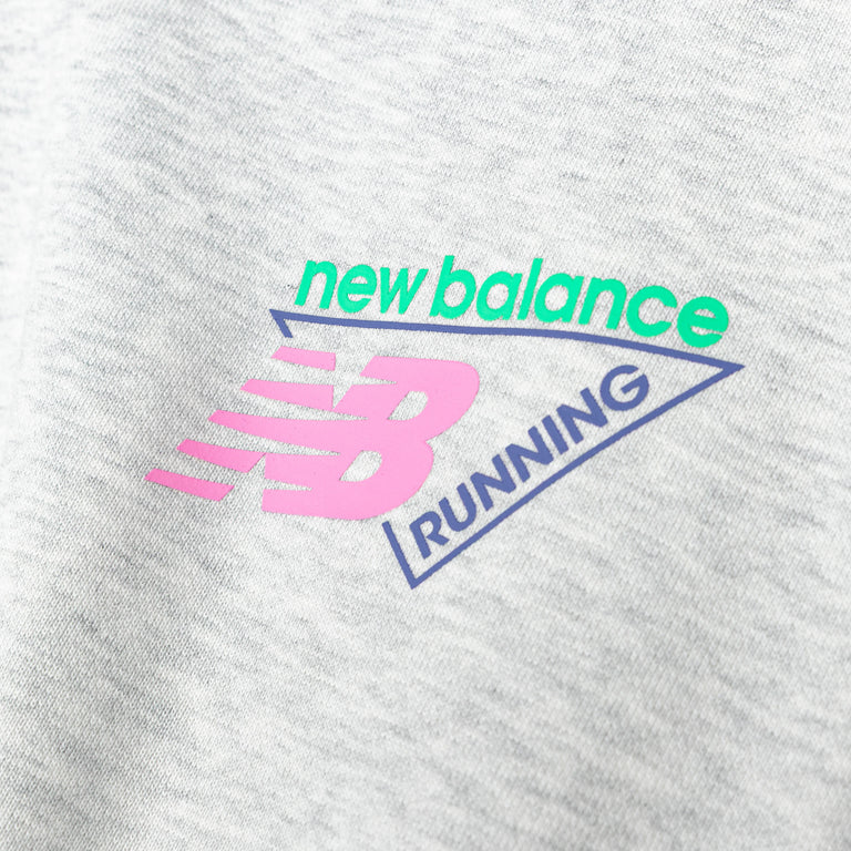 New Balance Classic Tri-Logo French Terry Crew - M / Ash Heather - 4