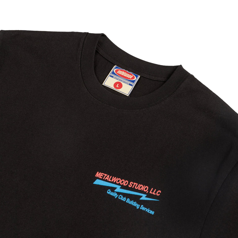 Metalwood Club Building T-Shirt - S / Black - 2