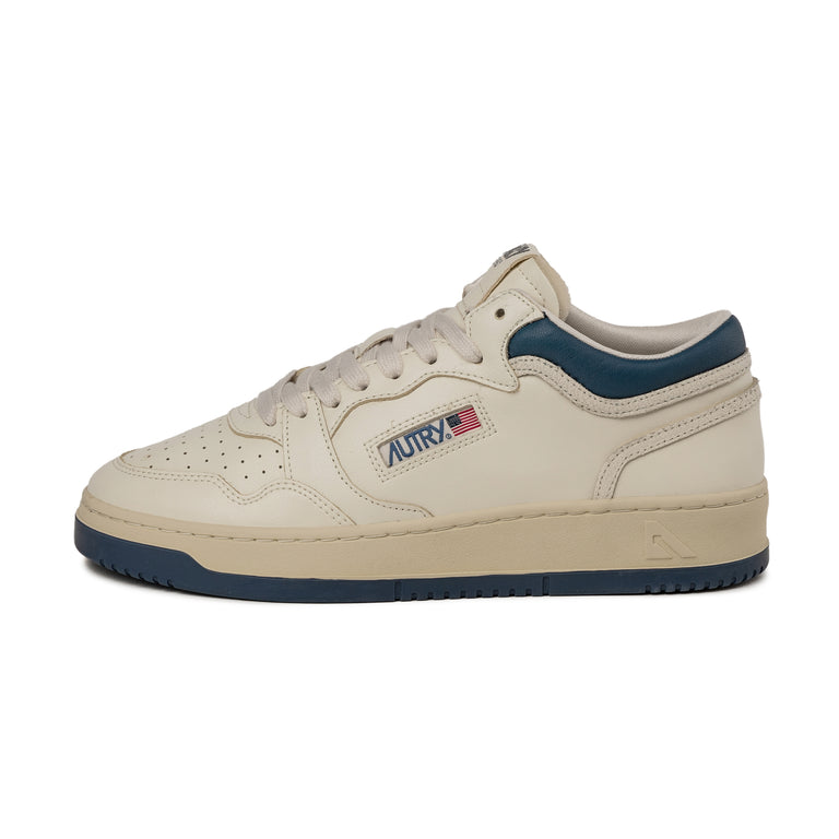Autry Med-Way Mid *Leather / Crack* - 42 / Blue / Marshmallow - 1