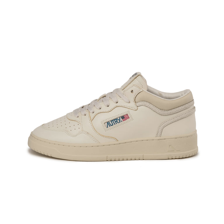 Autry Med-Way Mid W *Leather / Crack* - 37 / White / Marshmallow
