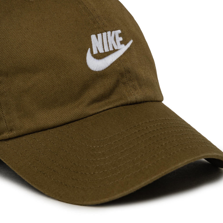 Nike	Club Washed Cap - M/L / Mosswood Brown / White - 2