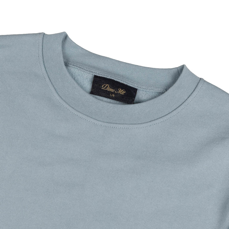 Dime Cursive Small Logo Crewneck - XXL / Blue Fog - 2