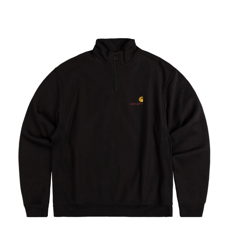Carhartt WIP Half Zip American Script Sweat - M / Black
