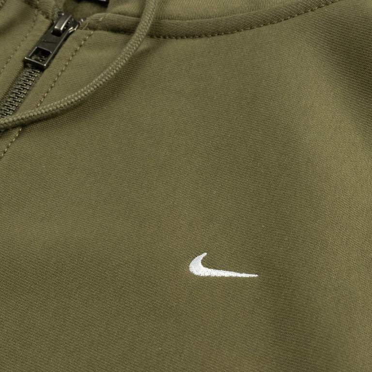 Nike	Solo Swoosh Full-Zip Fleece Hoodie - L / Medium Olive / Medium Olive / White - 4