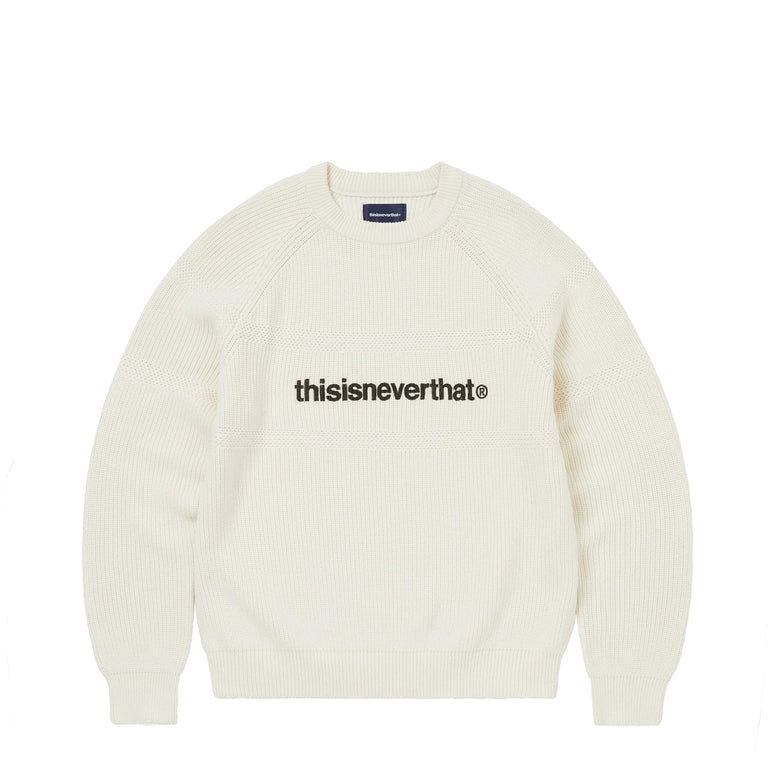 thisisneverthat T-Logo Knit Sweater - L / White
