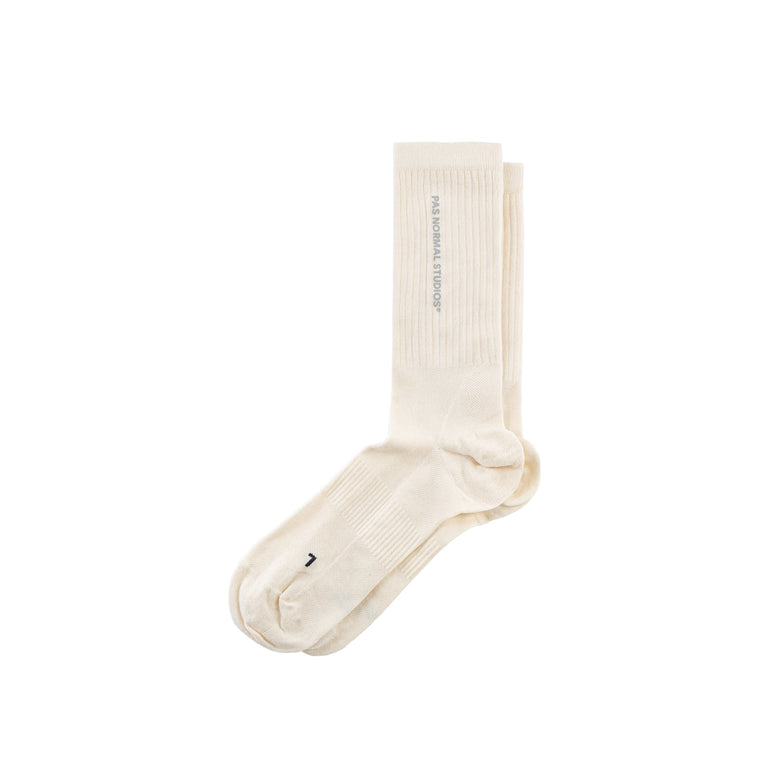 Pas Normal Studios Off-Race Socks - M / Off White
