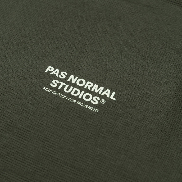 Pas Normal Studios	Balance Long Sleeve T-Shirt *No Distance Left To Run* - S / Dark Olive - 4