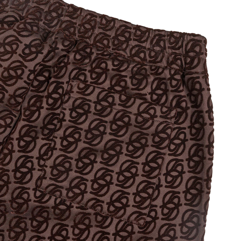Drole de Monsieur La Track Pants Monogramme - S / Dark Brown - 3