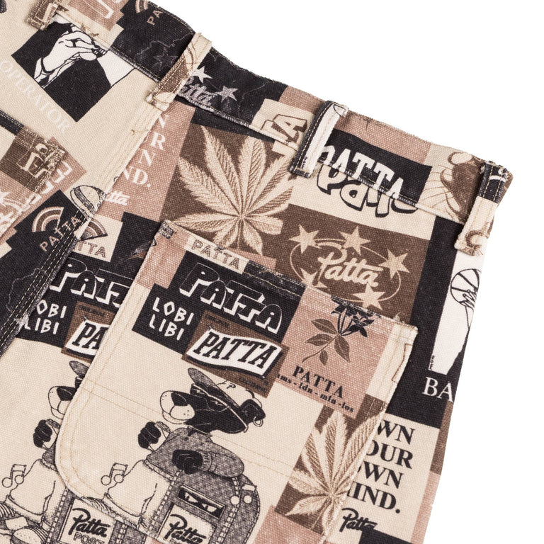 Patta Collage Canvas Pants - 32 / Multi - 3