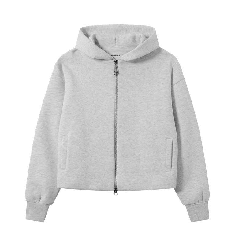 Perplex Two-Way Zip Hoodie Storm - S / Grey Melange - 1