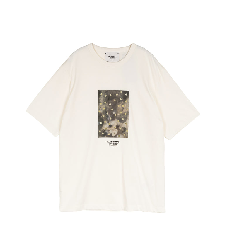 Pas Normal Studios	Off-Race Cotton Tech Graphic T-Shirt - L / Off White
