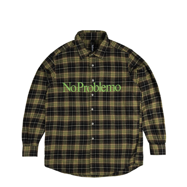 No Problemo Plaid Shirt - M / Green
