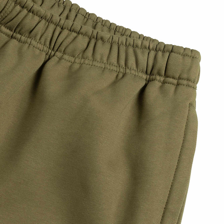 Nike	Solo Swoosh Cuffed Fleece Pants - L / Medium Olive / Medium Olive / White - 3