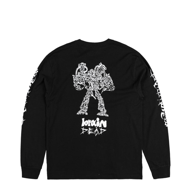 Brain Dead Skull Mech Long Sleeve - S / Black - 1