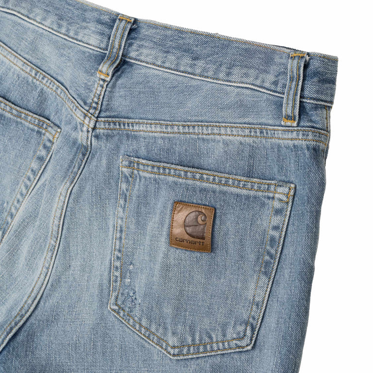 Carhartt WIP Aaron Pant - 30 / Blue / Burst Washed - 4