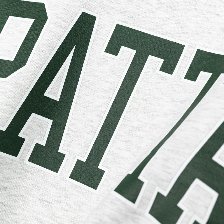 Patta Arc Logo Crewneck Sweater - L / Light Melange Grey - 3