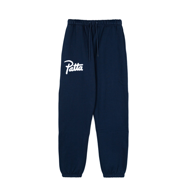 Patta Chenille Logo Jogging Pants - XL / Black Iris

