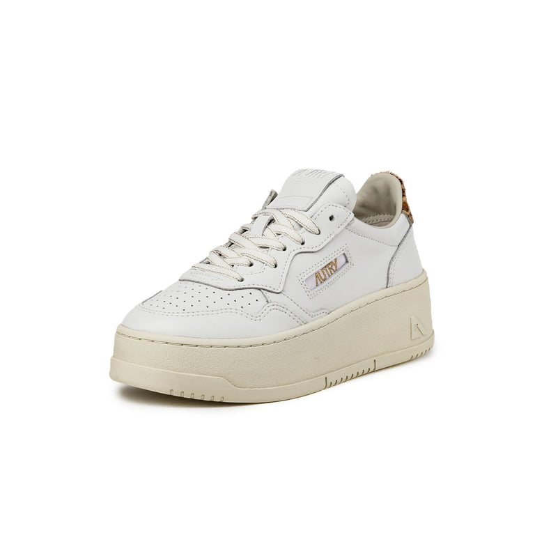 Autry Medalist Platform W - 40 / White / Leopard - 4