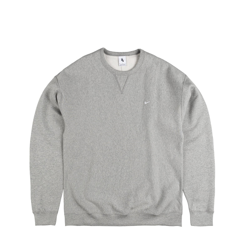 Nike	Solo Swoosh Fleece Crewneck - XL / Dark Grey Heather / White - 1