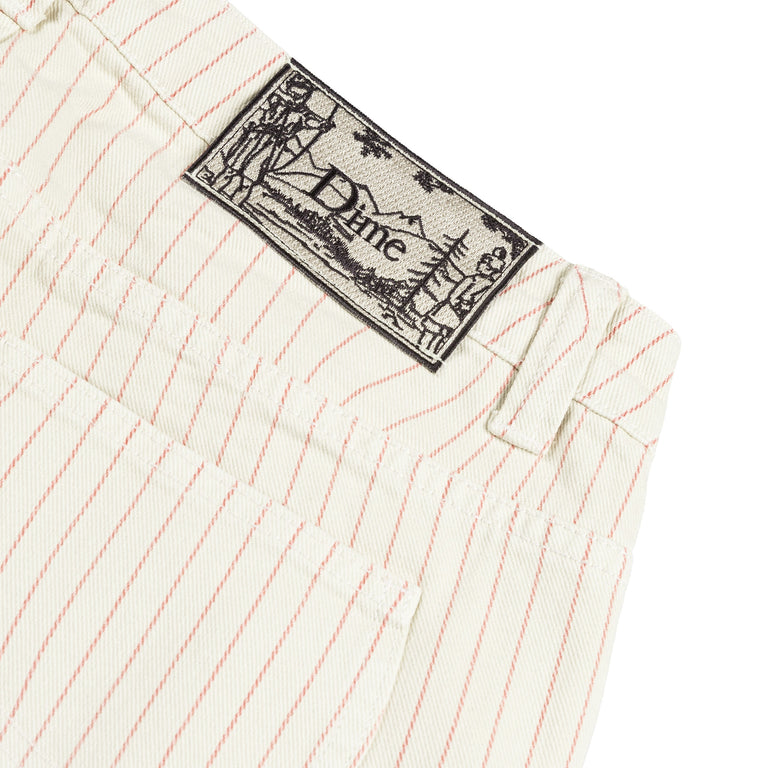 Dime Classic Relaxed Denim Pants - 28 / Warm White Striped - 4