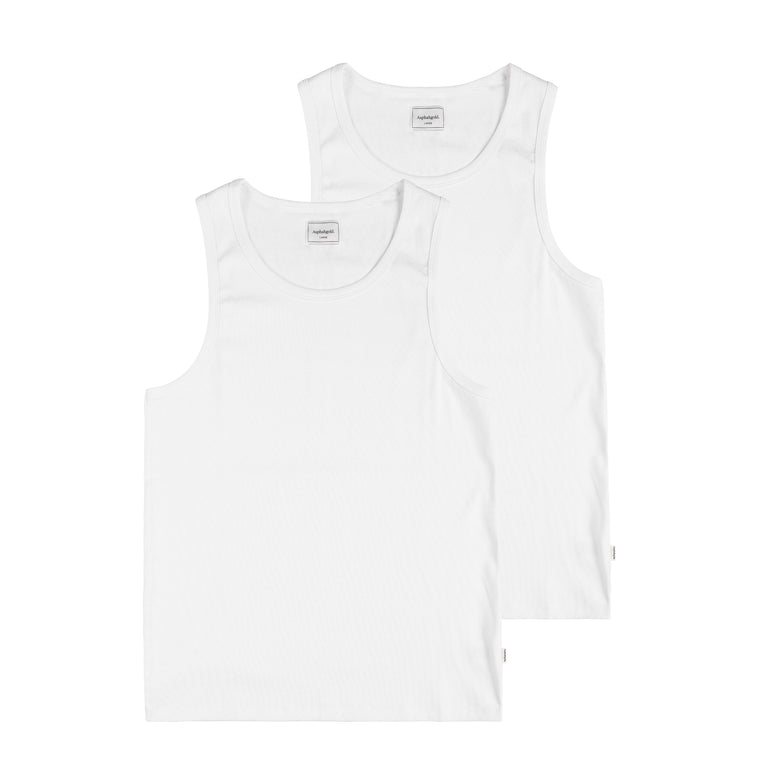 Asphaltgold Tank Top 2-Pack - XXL / White
