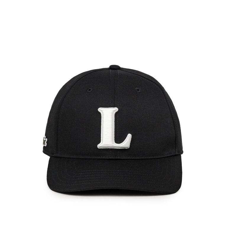 Lacoste 3D Embroidered Baseball Cap - L / Black
