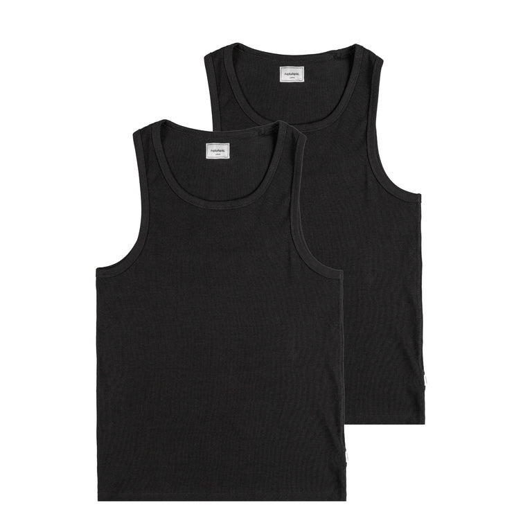 Asphaltgold Tank Top 2-Pack - XXL / Black
