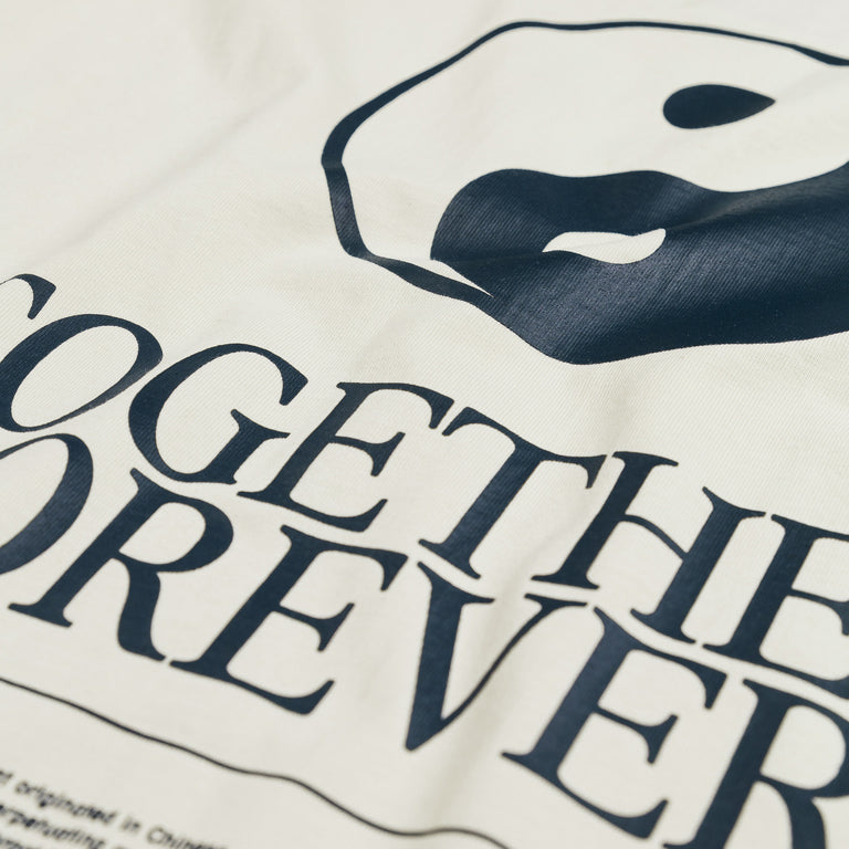 Asphaltgold Together Forever - T-Shirt - S / Off-White/ Navy - 6
