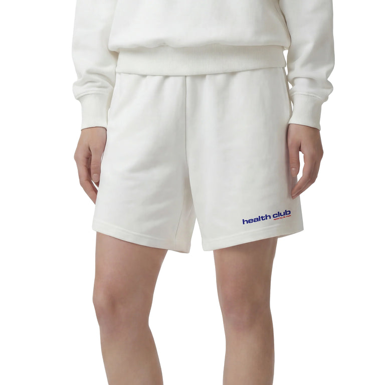 Sporty & Rich Bold Health Gym Short - L / White Sports Red / Soda - 3