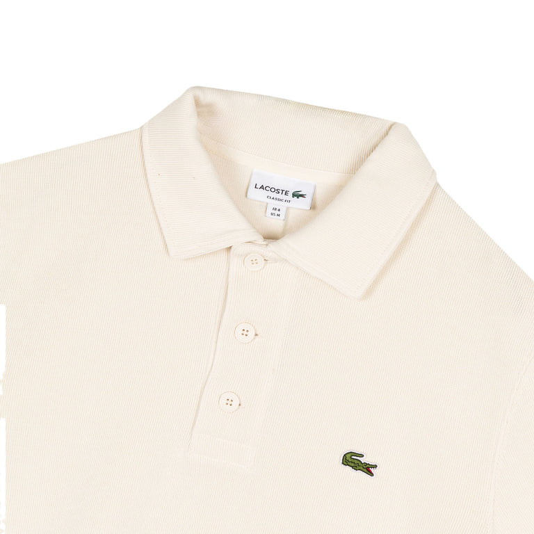 Lacoste Ribbed Cotton Polo Collar Sweatshirt - L / Lapland - 2