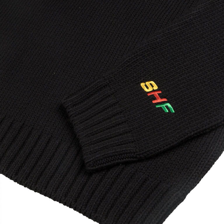 Sky High Farm Universe	Crewneck Knit - XL / Black - 3