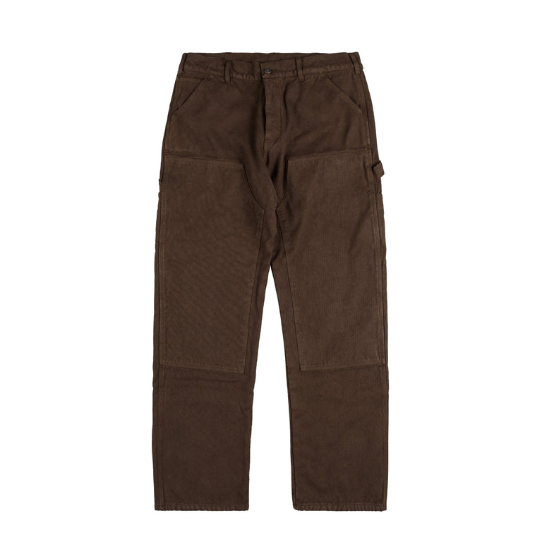 Sky High Farm Universe Flannel Lined Canvas Double Knee Pants Woven - M / Brown
