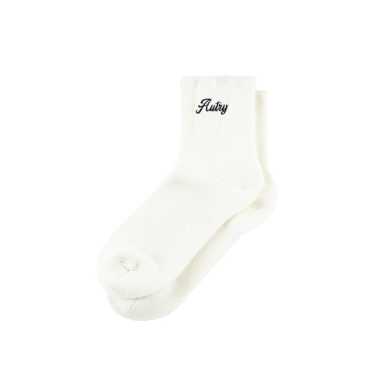 Autry Script Logo Socks - S / Cream - 1