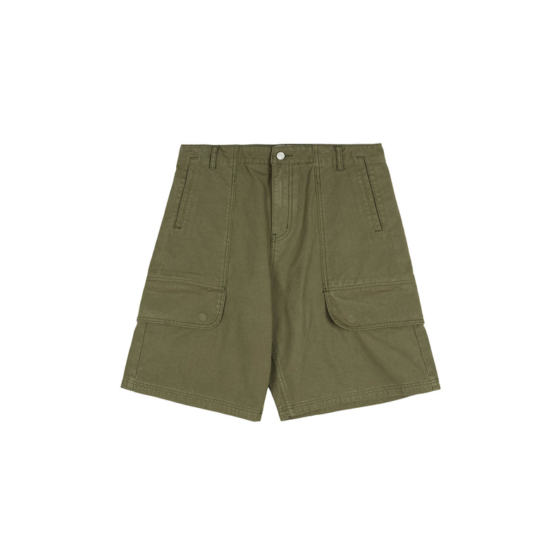 Arte Antwerp Canvas Cargo Shorts - 28 / Green - 1