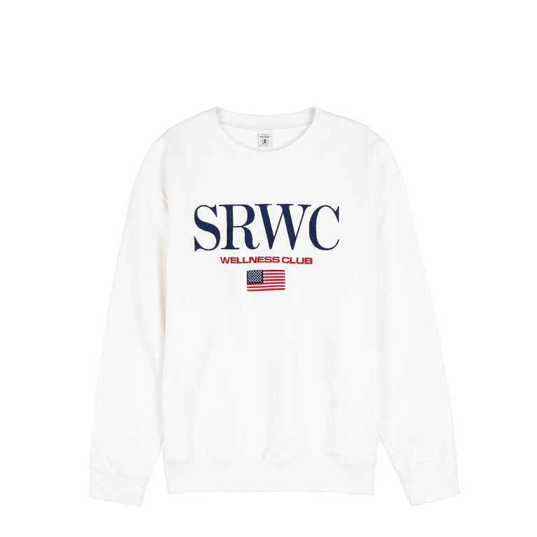 Sporty & Rich Nautical Embroidered Crewneck - L / White - 1