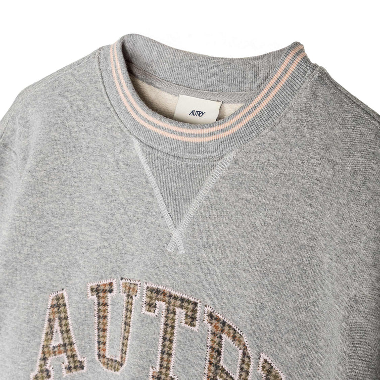 Autry College Check Sweatshirt - L / Melange / Make Up - 2