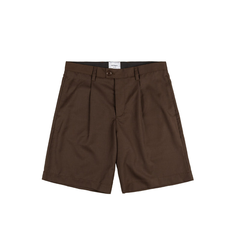 Asphaltgold Pleated Shorts - XXL / Brown - 1