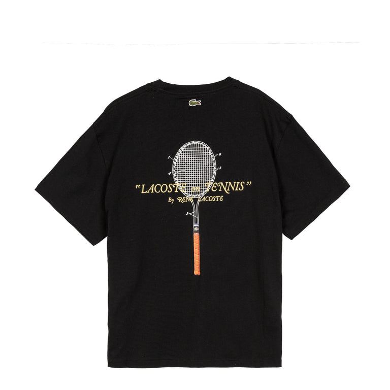 Lacoste	Embroidered Cotton T-Shirt - L / Black
