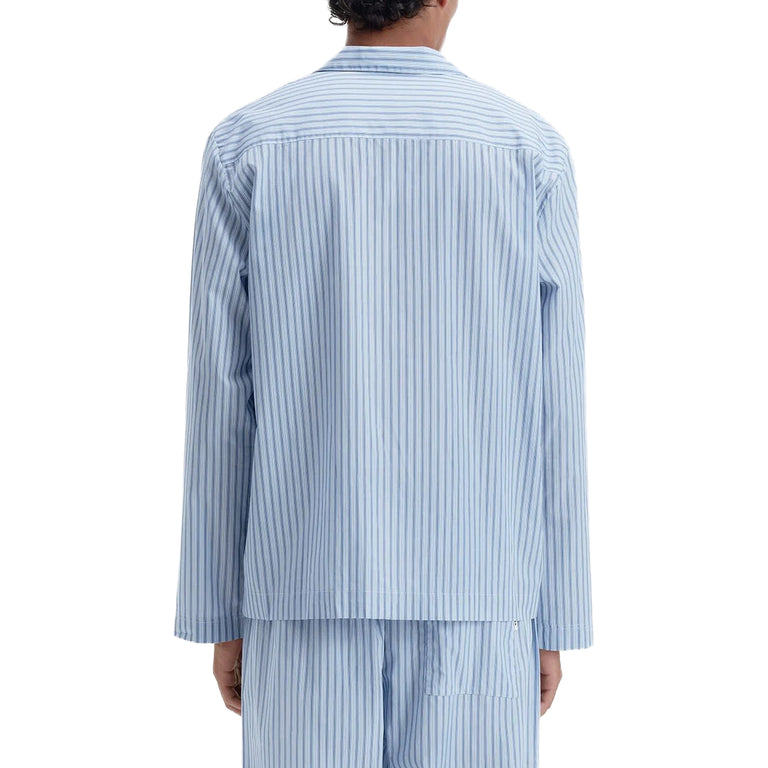 Tekla Fine Twill Long-Sleeved Sleepwear Shirts - L / Cooper Stripes - 3