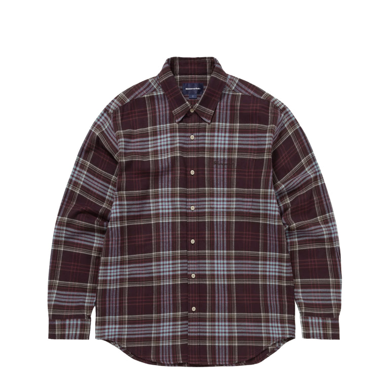 thisisneverthat Flannel Check Shirt - L / Burgundy - 1