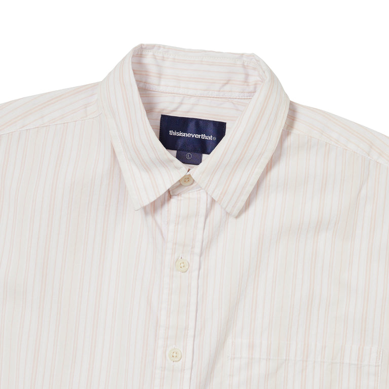 thisisneverthat	Striped Short Sleeve Shirt - M / White - 3